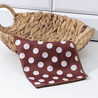 Салфетка для уборки Доляна «Горошек», микрофибра, 30×30 см, МИКС