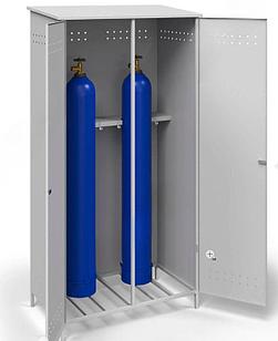 Шкаф для газовых баллонов, усиленный ШГБК-02-2.0 (2000х1000х560)