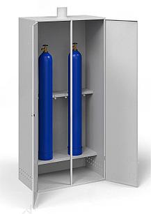 Шкаф для 2-х газовых баллонов 15 л ШГБК-027, усиленный с полкой (1920х900х500)