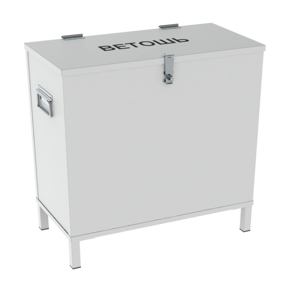 Контейнер металлический для ветоши на ножках ДВ-580 (700х580х300)