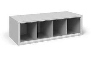 Металлический шкаф для 4 противогазов ХПГ-4Г, без дверей (265х870х380)