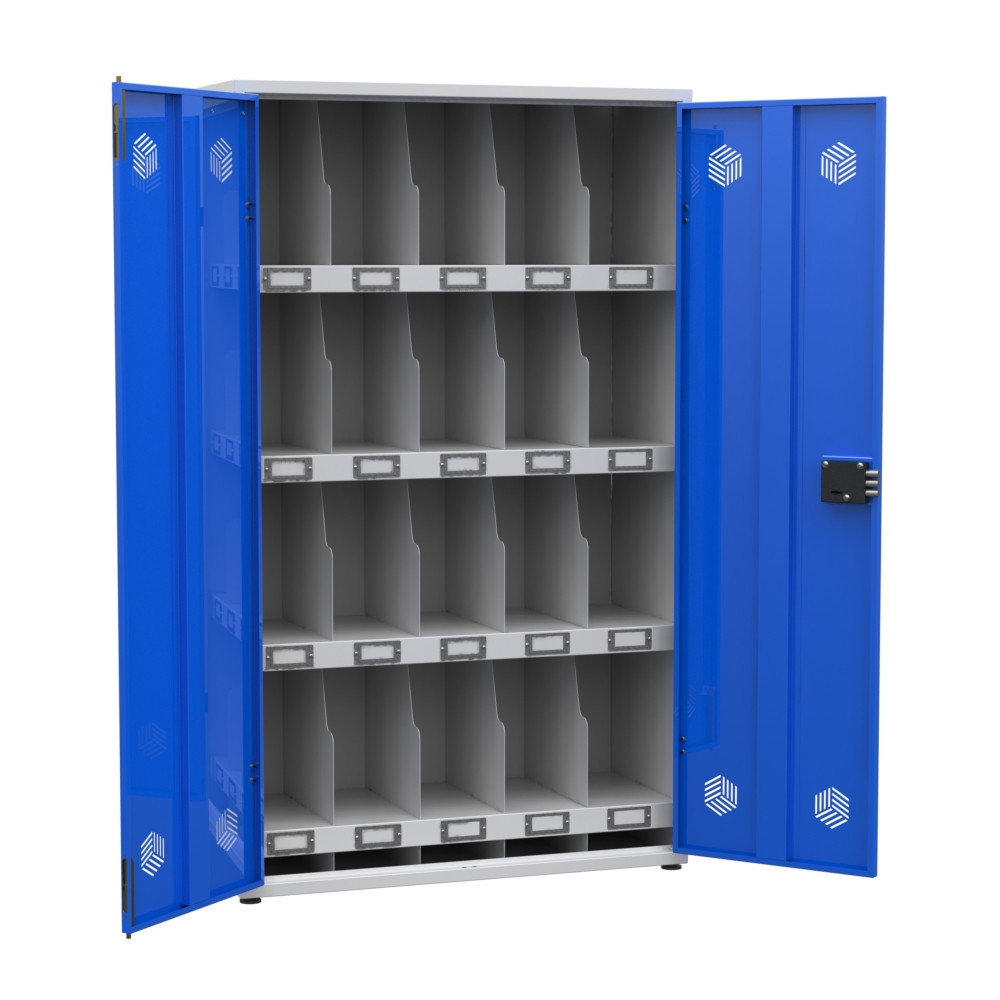 Шкаф для СИЗ усиленный на 20 противогазов PROTECTING-20 (1500х900х400)
