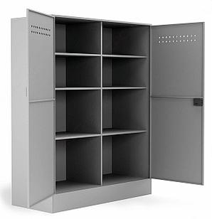 Шкаф для хранения бронежилетов и касок усиленный БРК-8 (2000х1565х650)