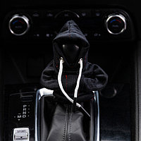 Чехол на рычаг кпп, худи, чёрный, полиэстер