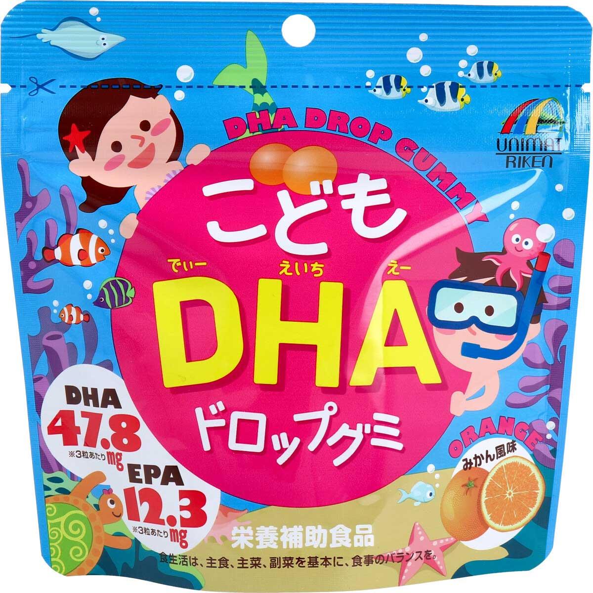 UNIMAT RIKEN Детские жевательные таблетки с Омега 3 со вкусом мандарина 90 штук
