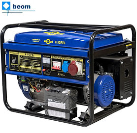 Бензиновый генератор Mateus MS01108 (6000 Вт | 220/380 В | бак 25 л | Вес 89 кг | ручной стартер / электростартер)