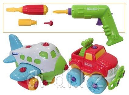 Набор "BUILD"N PLAY" - самолет+джип(2 в 1 )