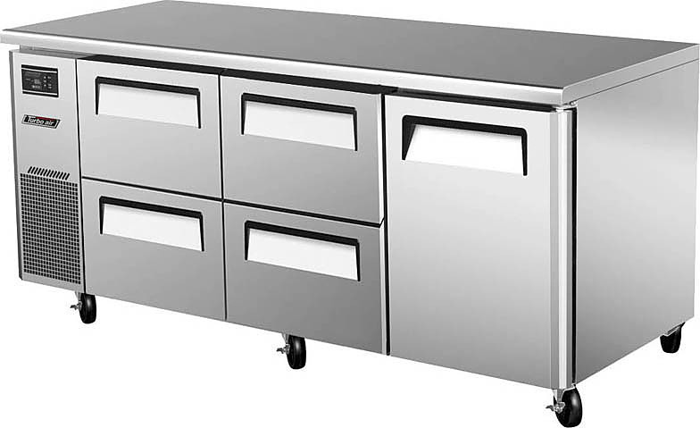 Стол холодильный Turbo air KUR18-2D-4 700 мм, фото 1