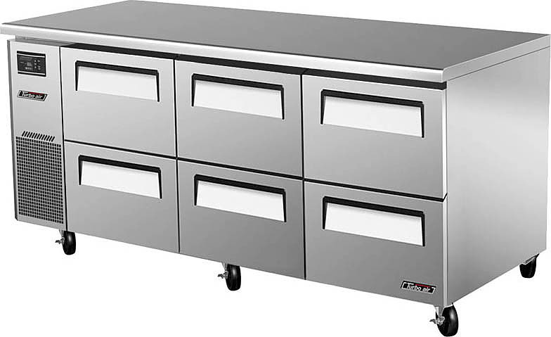 Стол холодильный Turbo air KUR18-2D-6 700 мм, фото 1