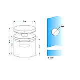 Точечное крепление регулируемое | отступ 40мм. | FGD-31 SUS304/SSS | Матовый, фото 2