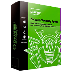 Антивирус Dr.Web Security Space 1 год 3 устройства +3 Android