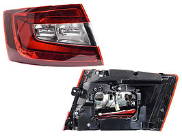 Задний фонарь левый (L) на Skoda Octavia 2017-20 LED (SAT)