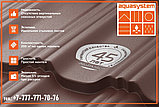 МОДУЛЬНАЯ МЕТАЛЛОЧЕРЕПИЦА AQUASYSTEM ГЁТЕБОРГ RAL8017, фото 3