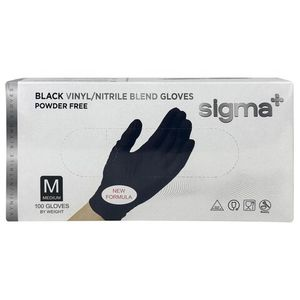 Перчатки витриловые черные L/ПЕР002223, фото 1