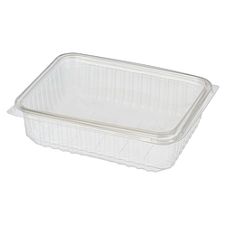 100ШТ/Контейнер прозрачный "AkePlast" 750мл/прямоугольный/с крышкой/Пла002258/ПЛА002283