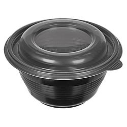 90ШТ/Контейнер черный супница ПРМС 500мл/Пла002271