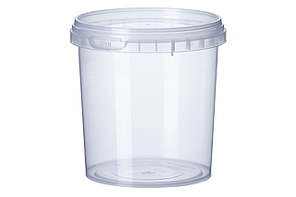 Контейнер прозрачный супница 1000мл/с крышкой,/Пла002265