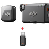 DJI Mic mini (1 RX + 1 TX) + Mobile Phone Adapter (Lightning)