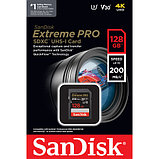 Карта памяти SanDisk 128 Gb Extreme PRO UHS-I SDXC 200 Mb/s, фото 3