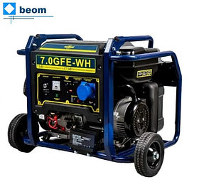 Бензиновый генератор Mateus MS01109 7,0 GFE-WH (7000 Вт | 220В | Вес 90 кг | бак 33 л | ручной стартер / электростартер )