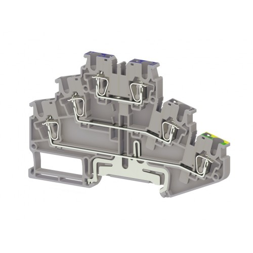 Пружинная клемма серии  SRD 2,5-NFT (Серый), фото 1