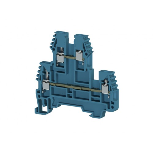 PIK2,5N; Клеммник 2-х ярусный, 2,5мм.кв. (синий)., фото 1