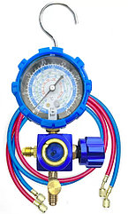 Манометрический коллектор CT-468L со смотровым стеклом (R22/134/404/410; 1 вентильный