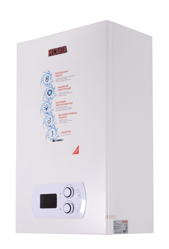 Газовый настенный двухконтурный котел ГК-20 Ресанта