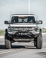 Передний силовой бампер для Ford Bronco 2021-2024 Форд Бронко  Лебедка Фонари