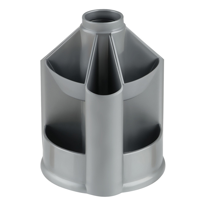 Органайзер СТАММ "Mini Desk" вращающийся, серый металлик, фото 1