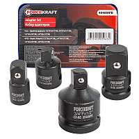 Forcekraft Набор адаптеров ударных 4пр(3/8"(F)x1/2"(M),1/2"(F)x3/8"(M),1/2"(F)x3/4"(M),3/4"(F)x1/2"(M),в ложем