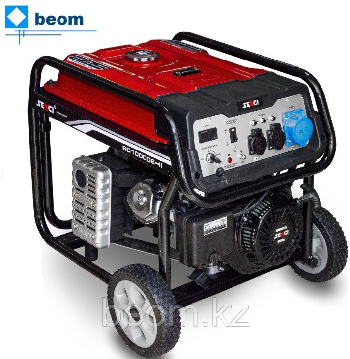 Бензиновый генератор SENCI SC10000-II (8.5 кВт | 220В | Вес 94 кг | бак 25 л | с дистанционным пультом | электростартер )