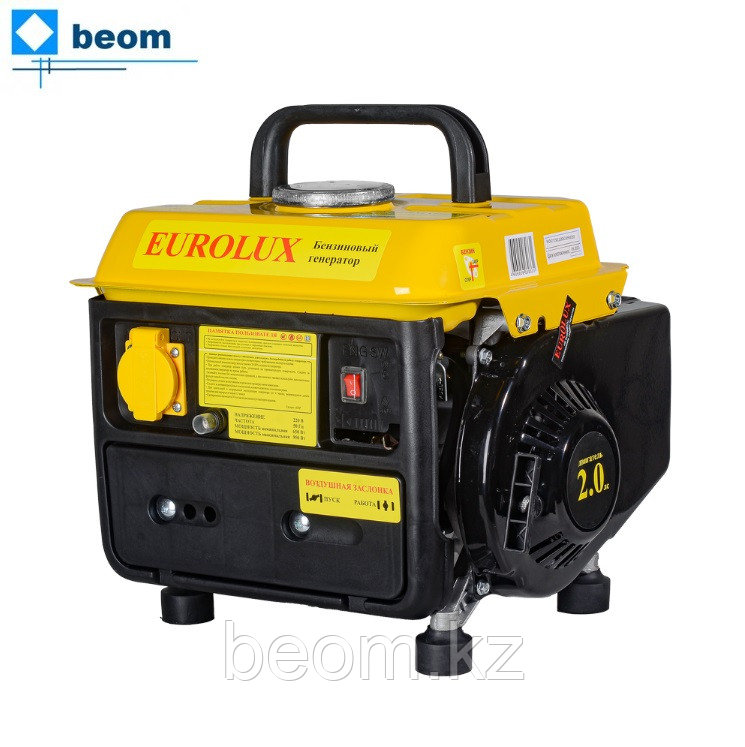 Бензиновый генератор EUROLUX G950A ( 950 Вт | 220 В | бак, л 4,2 | Вес, кг 16.3 кг | ручной стартер)