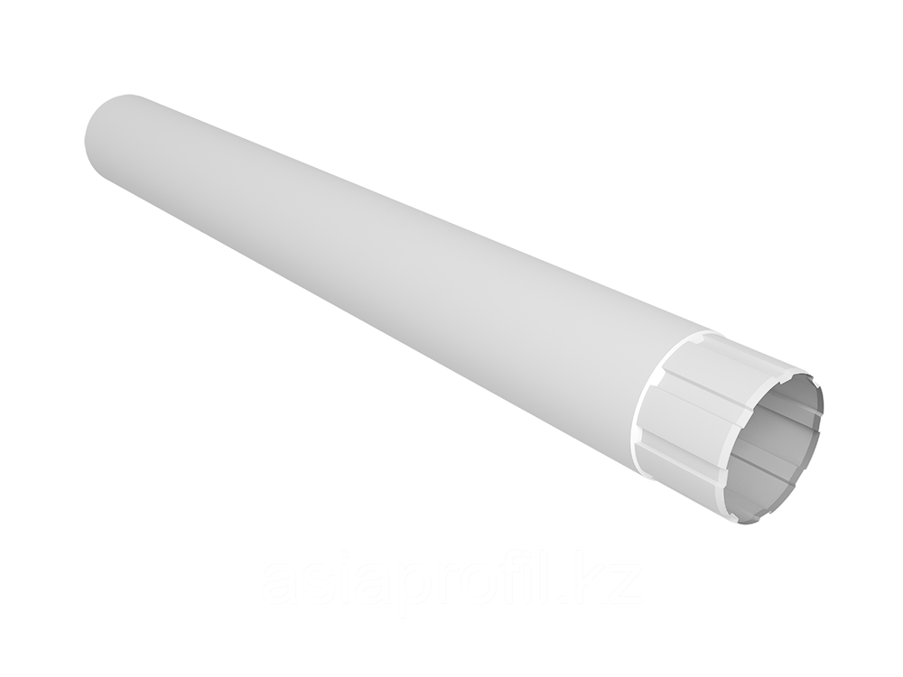 Труба водосточная круглая Ø100 мм, 3000 мм 0,5 двусторонний RAL 9003 Белый