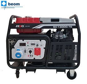 Бензиновый генератор SENCI SC13000-TE-II (10кВт | 220В/380В | Вес 175 кг | бак 30л | электростартер )