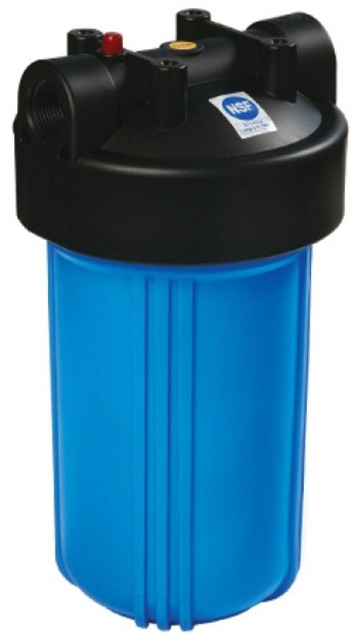 Корпус фильтра синий Big Blue 10" с входом 1" и сбросом давления (B897-BK1-PR)