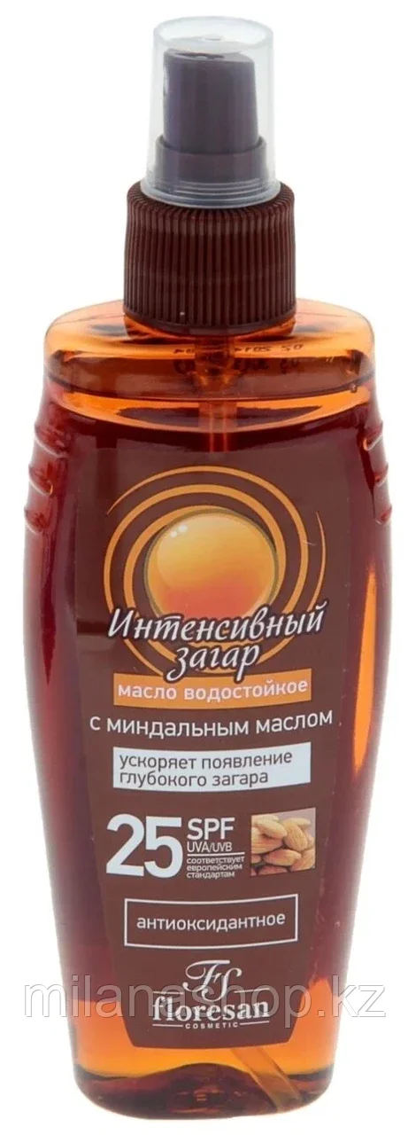 Floresan - Масло водостойкое для загара интенсивный загар SPF 25, 150 мл