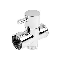 Дивертор ZEIN Z744, для смесителя, корпус латунь, с круглой гайкой, цвет хром