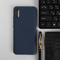 Чехол PERO, для телефона Xiaomi Redmi 9A, силиконовый, синий
