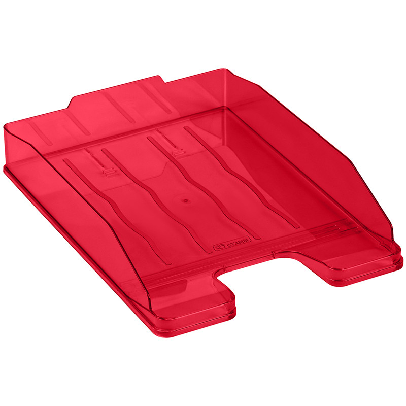 Лоток горизонтальный СТАММ "ЭКСПЕРТ" темно-красный "Вишня", фото 1