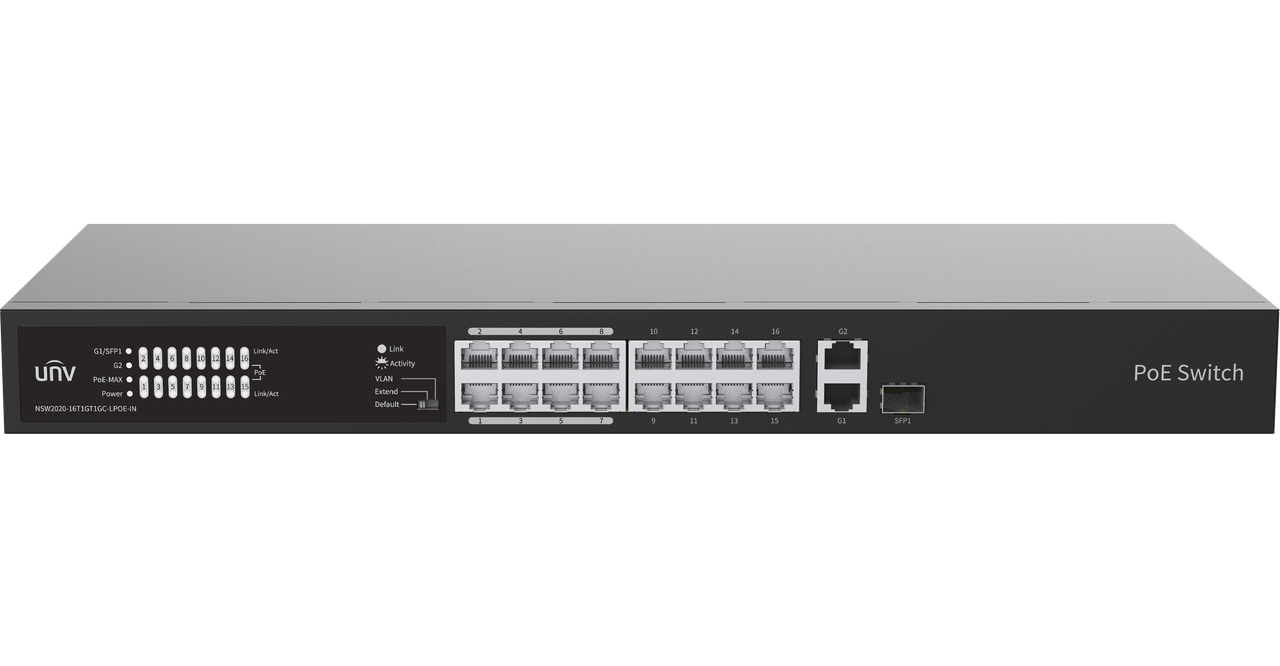 NSW2020-16T1GT1GC-LPOE-IN PoE коммутатор, фото 1