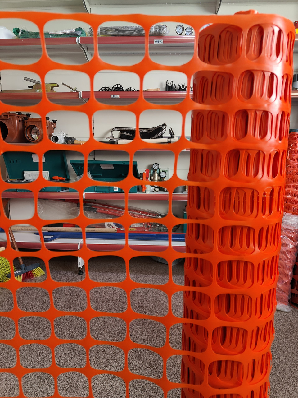 Сетка для ограждения 1х50 м. 110 гр. (Барьерная оградительная сигнальная сетка), фото 1