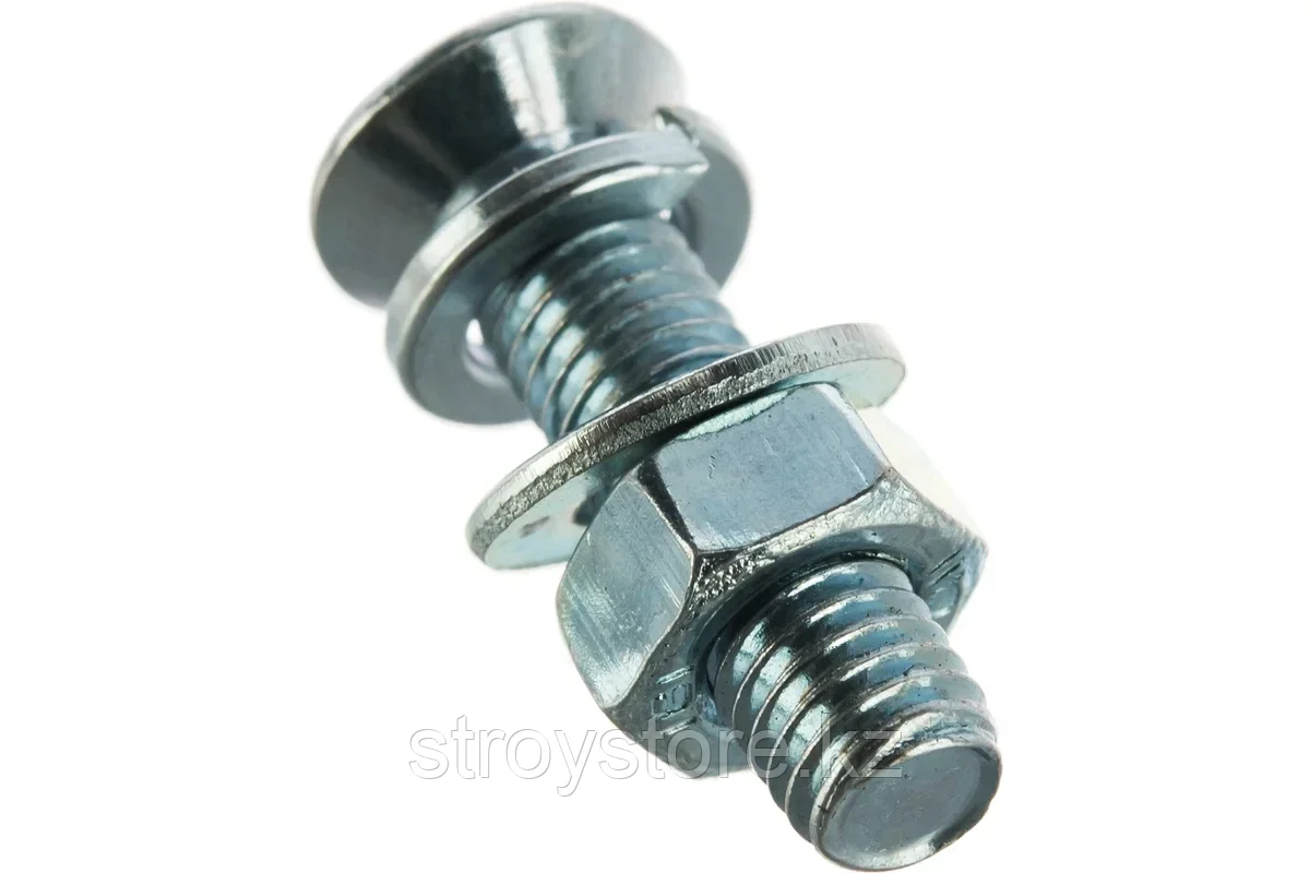 Винт с гайкой и шайбами, 16 шт, ЗУБР DIN 965 M5 x 20 мм