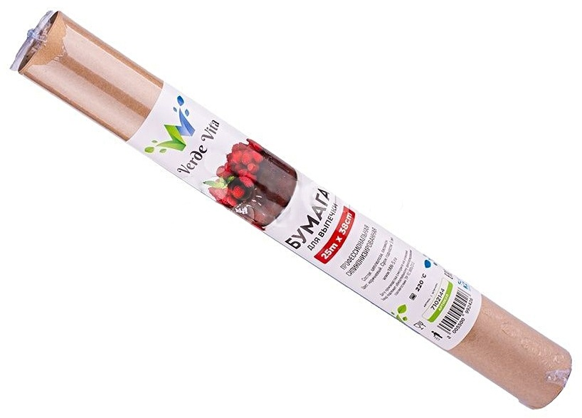 Пергамент силиконизированный "Nature Bake"/коричневый/38см*50м
