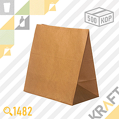 Бумажный пакет TO GO (Без ручек) 320x200x340 (70гр) (500шт/кор)