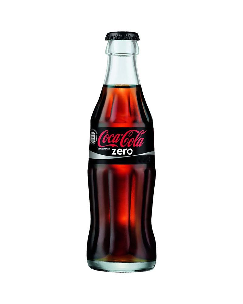 Coca-Cola Zero, напиток газированный, стекло, 0.25л, 12шт/упак