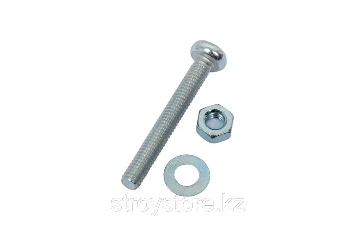 Винт с гайкой и шайбами, 20 шт, ЗУБР DIN 7985 M4 x 30 мм