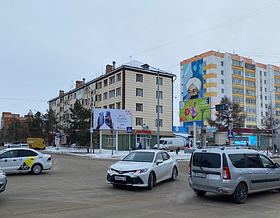 Билборд: пр. Абая / пр. Аль – Фараби (ВОЛК) А