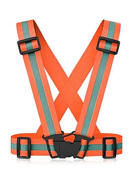 Регулируемый светоотражащий ремень (оранжевый)