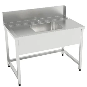 Рабочий стол для подачи посудомойки из нержавеющей стали